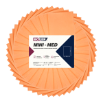  Serwety cięte składane MINI-MED 400 szt. Boxer - Łososiowe