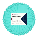  Serwety cięte składane MINI-MED 400 szt. Boxer - Medyczna zieleń