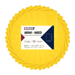  Serwety cięte składane MINI-MED 400 szt. Boxer - Żółte