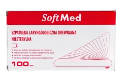 Szpatułka laryng. drew. niesteryl. 100 szt SoftMed - 47326_1%poziom.webp
