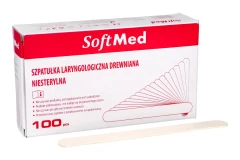Szpatułka laryng. drew. niesteryl. 100 szt SoftMed - 47326_3%poziom.webp