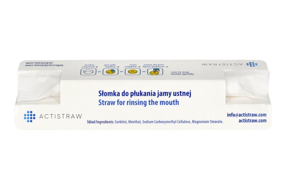 Słomka do płukania jamy ustnej 1 szt. Actistraw_1%poziom.webp