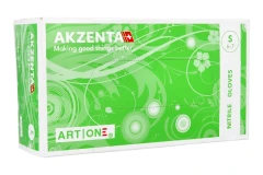 Rękawiczki nitrylowe kolorowe Akzenta 100 szt - S - limonka.webp