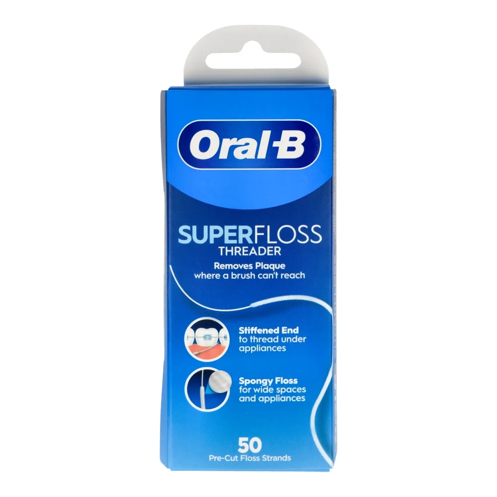 Nić dentystyczna Super Floss do aparatów 50 m Oral-B - 101141_1%kwadrat.webp