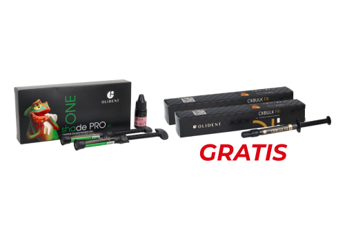 ONE Shade PRO KIT + OliBulk Fill 2 g x 2 szt. - Medium Olident GRATIS ...