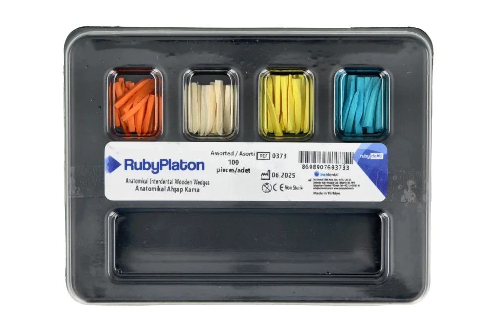 RubyPlaton Kliny drewniane 100 szt. RubyDent  0373 - 48178_1%poziom.webp
