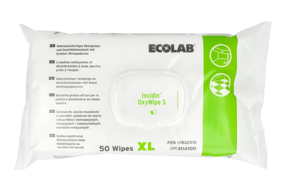 Chusteczki Incidin OxyWipe S 50 szt. XL Ecolab - 48939_1%poziom.webp