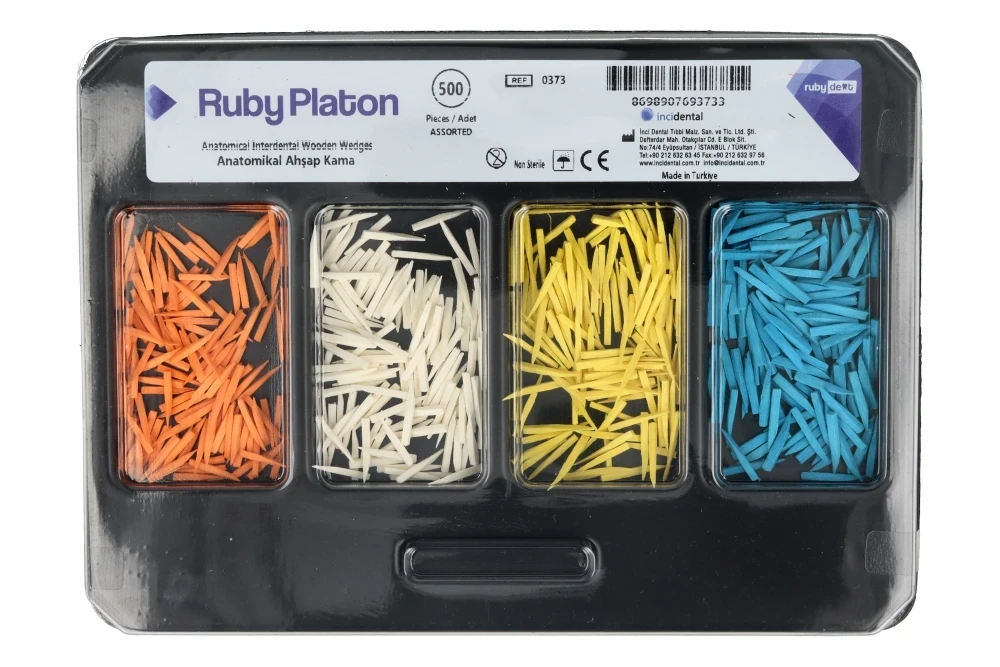 RubyPlaton Kliny drewniane 500 szt. RubyDent - 50047_1_poziom.webp