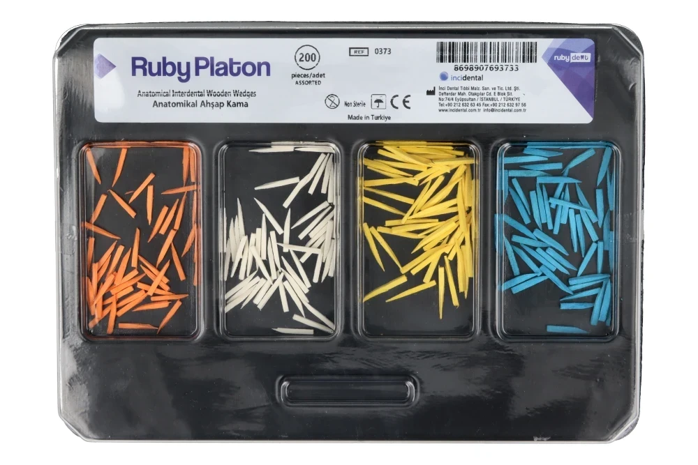 RubyPlaton Kliny drewniane 200 szt. RubyDent - 50026_1_poziom.webp
