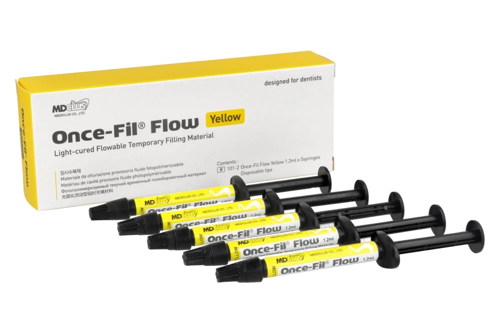 Once-Fil Flow yellow 1,2 ml x 5 szt. Mdclus - 49679_4_poziom.webp
