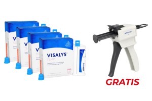 Visalys Temp 50 ml Kettenbach (A2) x 4 sztuki + APPLYFIX 6 Pistolet do mas 4:1/10:1 Kettenbach GRATIS