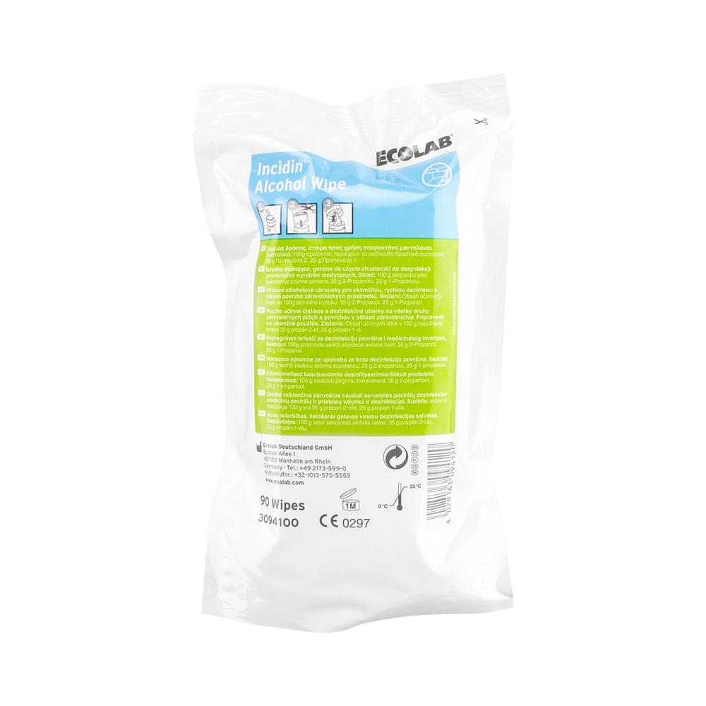 Chusteczki alkoholowe Incidin wkład 90 szt. Ecolab.jpg