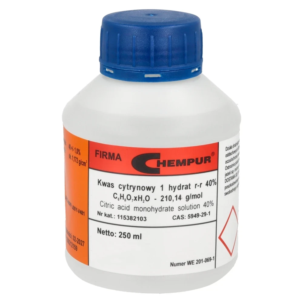 Kwas cytrynowy 40% 250 ml Chempur - 50699_1_kwadrat.webp