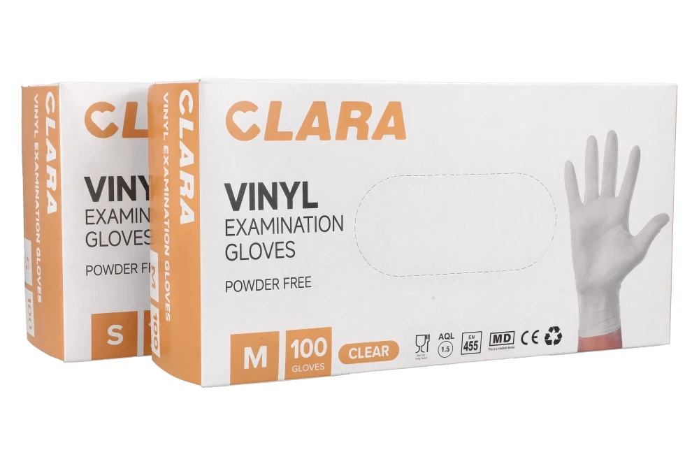 Rękawiczki winylowe bezp. Clara Vinyl 100 szt - 50649 50650 50651_4_poziom.webp