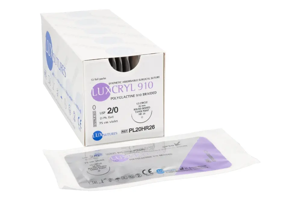 Nici wchłanialne LUXCRYL 910 12 szt. LUXsutures - 2,0 26.webp