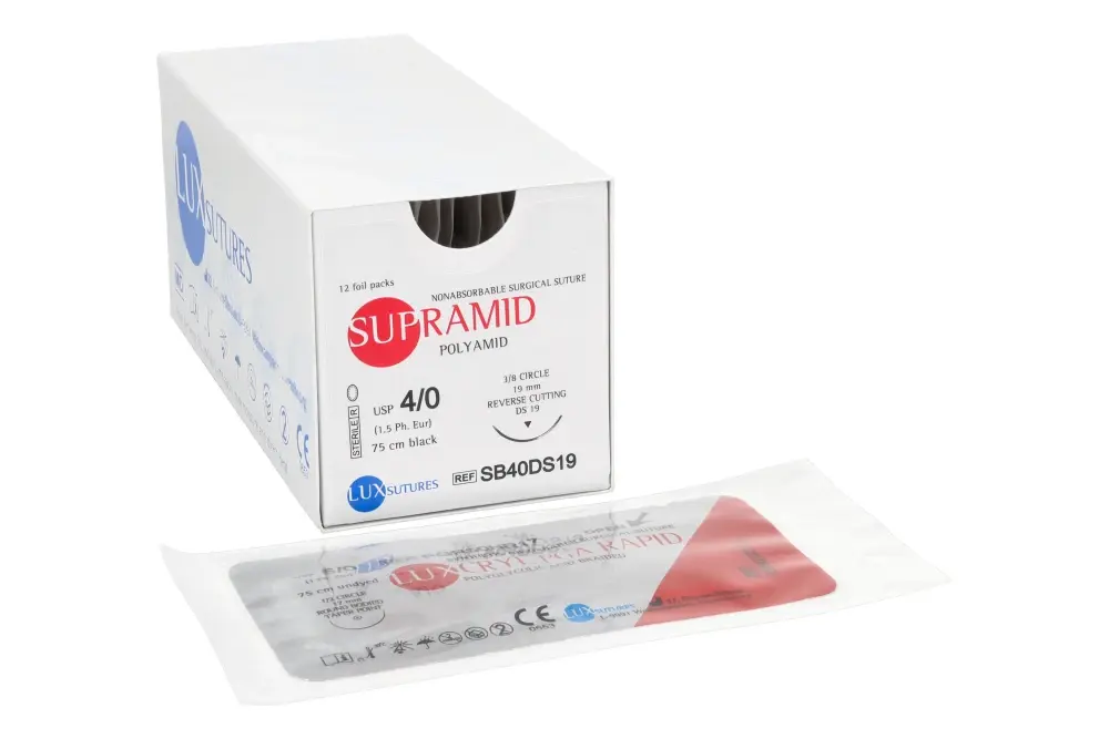 Nici niewchłanialne Supramid 12 szt. LUXsutures - SUB28150_2_poziom.webp