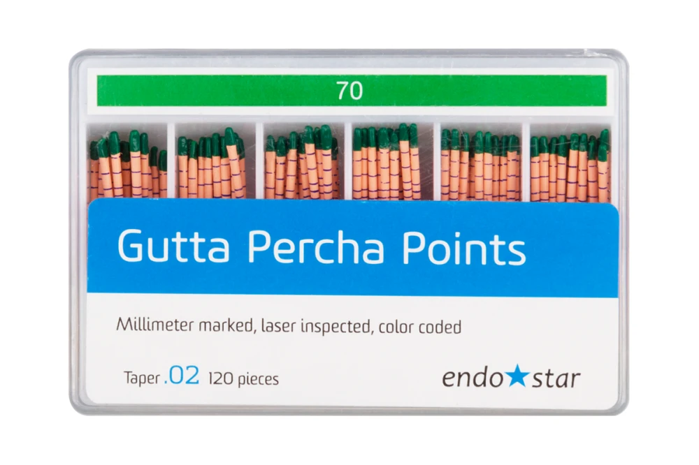 Ćwieki gutaperkowe kalibrowane 2% Endostar - 70.jpg