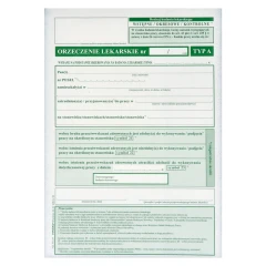 Orzeczenie lekarskie typ A A5 Typograf - 51486_2_kwadrat.webp
