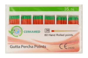 PROMOCJA Ćwieki gutaperkowe 6% 60 szt. Cerkamed - 35 bez kalibracji do 30.09.2026