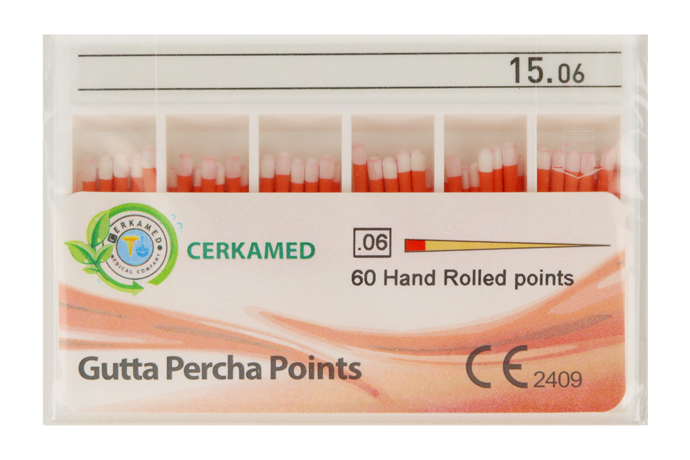 Ćwieki gutaperkowe 6% 60 szt. Cerkamed - bez kalibracji 15.webp
