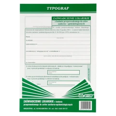 Zaświadczenie lekarskie A5 Typograf - 51489_1_kwadrat.webp