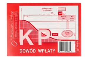 Dowód wpłaty KP A6 80 szt. Michalczyk i Prokop
