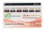 PROMOCJA Ćwieki gutaperkowe 6% 60 szt. Cerkamed - 40 bez kalibracji do 30.09.2026