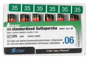 Ćwieki gutaperkowe 6% VDW