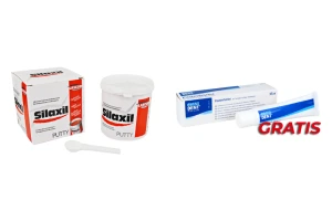 Silaxil Putty 900 ml Lascod + Utwardzacz do masy silikonowej Praxis 35 ml Omnident GRATIS