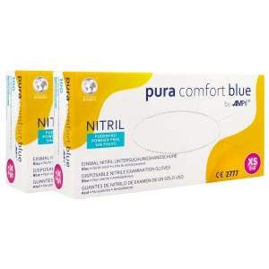 PROMOCJA Rękawiczki nitrylowe Pura Comfort Blue 100 szt. - XS do 31.08.2026