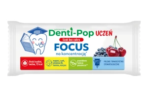 PROMOCJA Lizak Denti-Pop uczeń -  jagoda i wiśnia do 31.08.2026