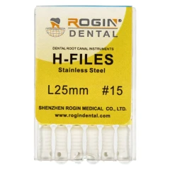 H-Files 6 szt Rogin Dental_25mm_#15.webp