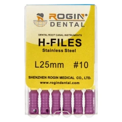 H-Files 6 szt Rogin Dental_25mm_#10.webp