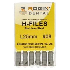 H-Files 6 szt Rogin Dental_25mm_#08.webp