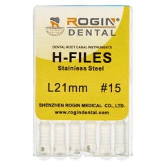 H-Files 6 szt Rogin Dental_21mm_#15.webp