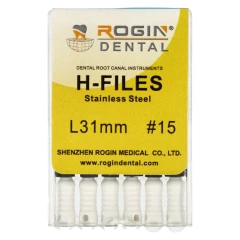 H-Files 6 szt Rogin Dental_31mm_#15.webp