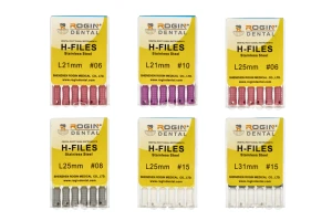 Pilniki H-Files 6 szt. Rogin Dental