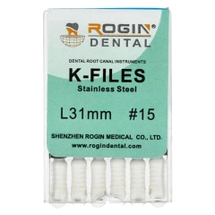 K-Files 6 szt Rogin Dental_31mm_#15.webp