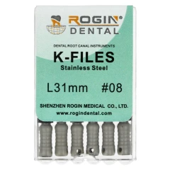 K-Files 6 szt Rogin Dental_31mm_#08.webp