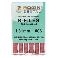 K-Files 6 szt Rogin Dental_31mm_#06.webp