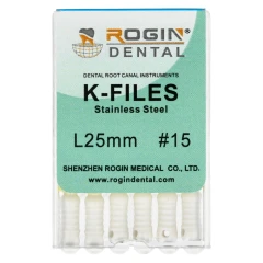 K-Files 6 szt Rogin Dental_25mm_#15.webp