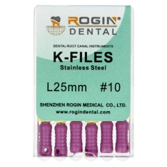 K-Files 6 szt Rogin Dental_25mm_#10.webp