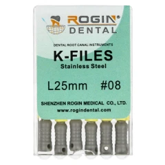 K-Files 6 szt Rogin Dental_25mm_#08.webp