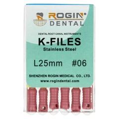 K-Files 6 szt Rogin Dental_25mm_#06.webp