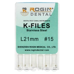 K-Files 6 szt Rogin Dental_21mm_#15.webp