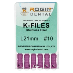 K-Files 6 szt Rogin Dental_21mm_#10.webp