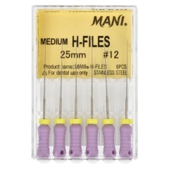25mm #12 Pilniki H-Files Mani.webp