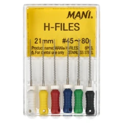 21mm #45-80 Pilniki H-Files Mani.webp