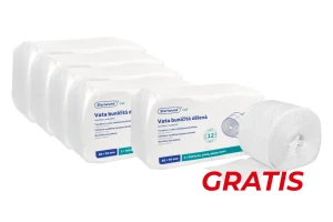 Tampony z waty celulozowej 12 warstw - 2 rolki 500 szt. Steriwund 4 + 1 GRATIS