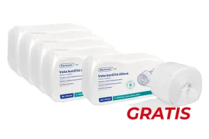 Tampony z waty celulozowej 8 warstw - 2 rolki 500 szt. Steriwund 4 + 1 GRATIS 